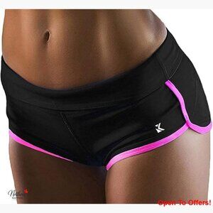 Polyester Spandex Booty Shorts Active Fitness Yoga Workout